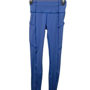 Lululemon, periwinkle blue athletic leggings